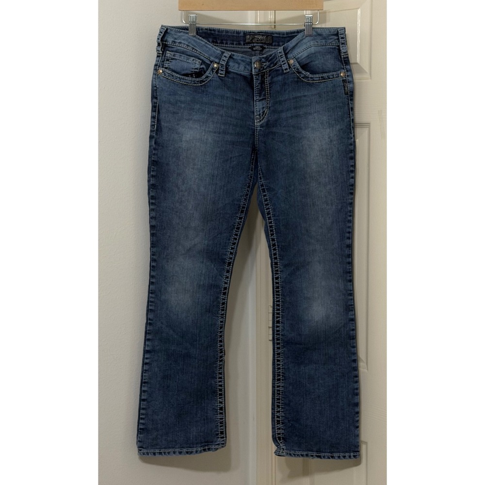 Silver Jeans Co Aiko Bootcut Jeans Mens 28x33 Distressed‎ retro vintage western